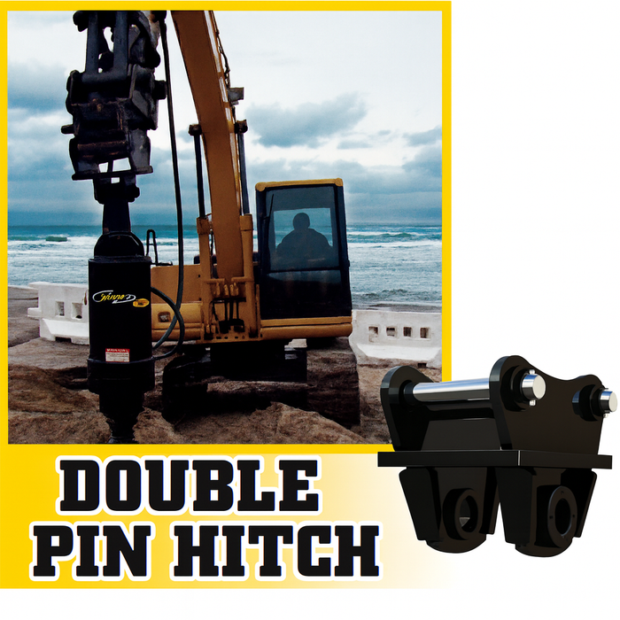 Digga Double Pin Mount – Versatile, Heavy-Duty Auger Drive Bracket