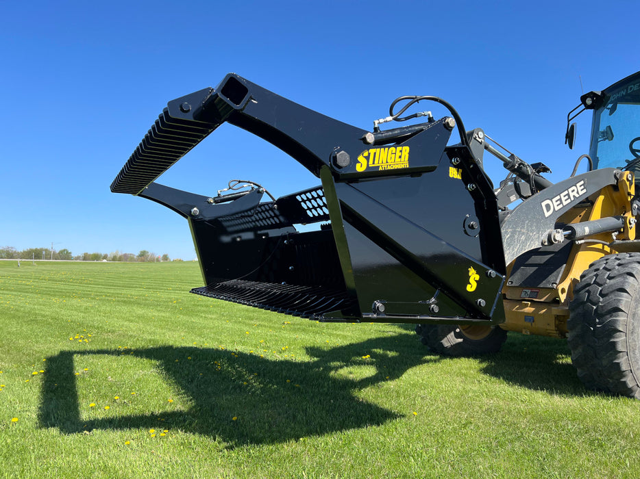 Stinger Attachments Tractor Rock Bucket & Reel Package