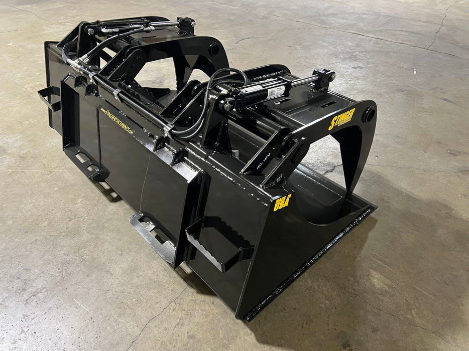 Stinger Attachments Skid Steer Demolition Grapple Bucket (DG)