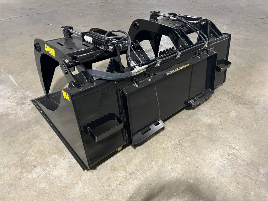 Stinger Attachments Skid Steer Demolition Grapple Bucket (DG)