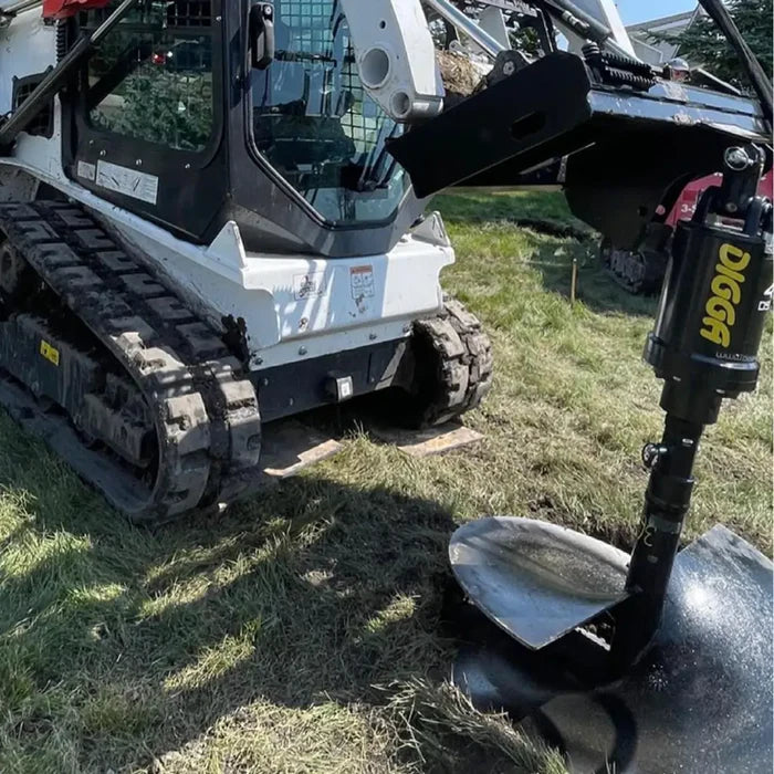 Digga 4DSSH-3 w/ Halo Heavy-Duty Auger Drive Kit – 3-Inch High-Flow Skid Steer Attachment