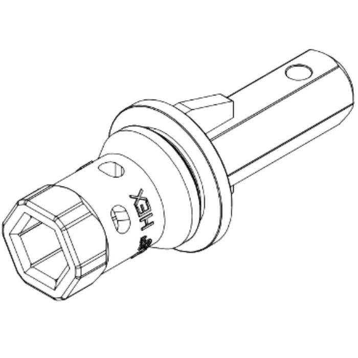 Digga Auger Adapter - 2" Hex Female to 2.5" Hex Male