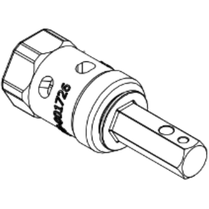 Digga Auger Adapter - 2.5" Hex Female to 2" Hex Male