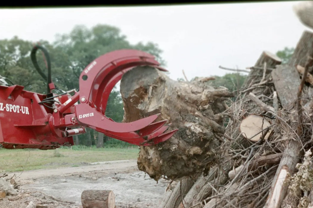 Skid Steer Hydraulic Rock & Brush Grapple Attachment - EZ Spot UR (Universal Quick Attach)