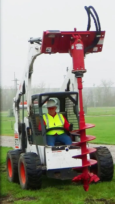 Skid Steer Hydraulic Auger Drive Attachment - EZ Spot UR (Universal Quick Attach)