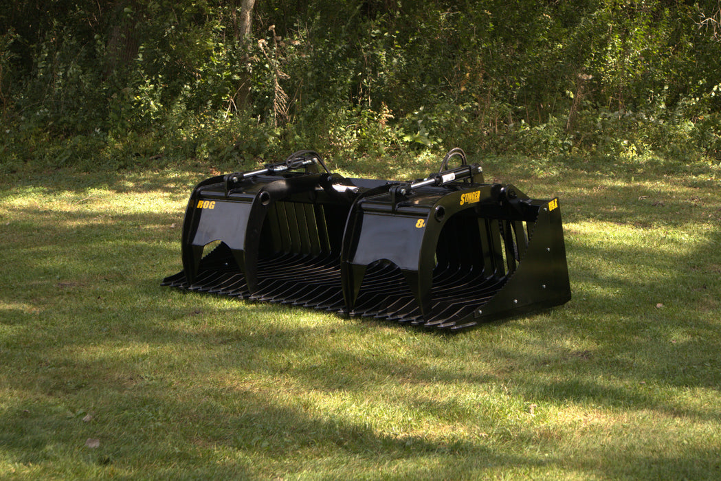 Stinger Attachments Open Sides Rock Grapple Bucket (ROG)