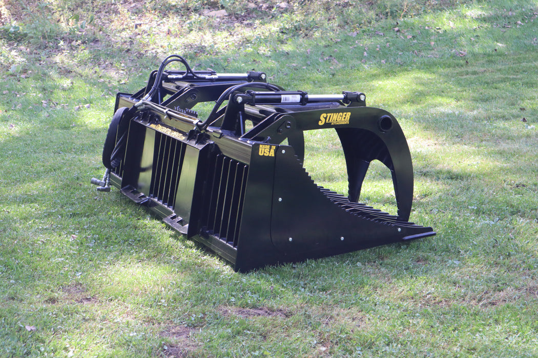 Stinger Attachments Open Sides Rock Grapple Bucket (ROG)