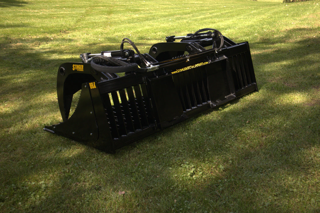 Stinger Attachments Open Sides Rock Grapple Bucket (ROG)