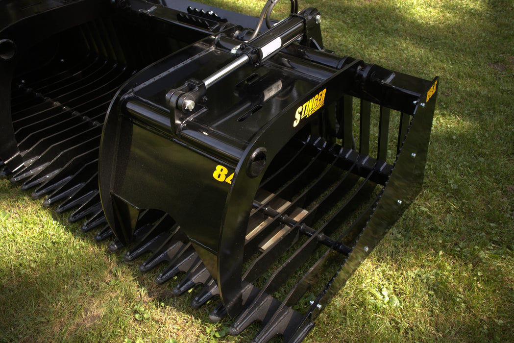 Stinger Attachments Open Sides Rock Grapple Bucket (ROG)