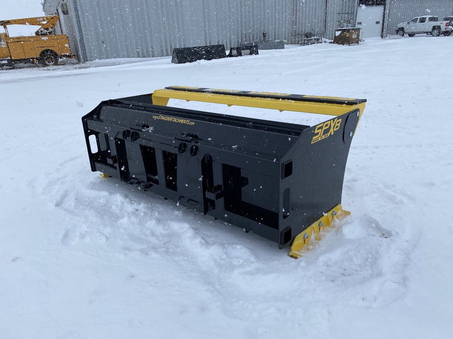 Stinger Attachments Skid Steer Snow Pusher Extreme Rotating/Oscillating (SPXR)
