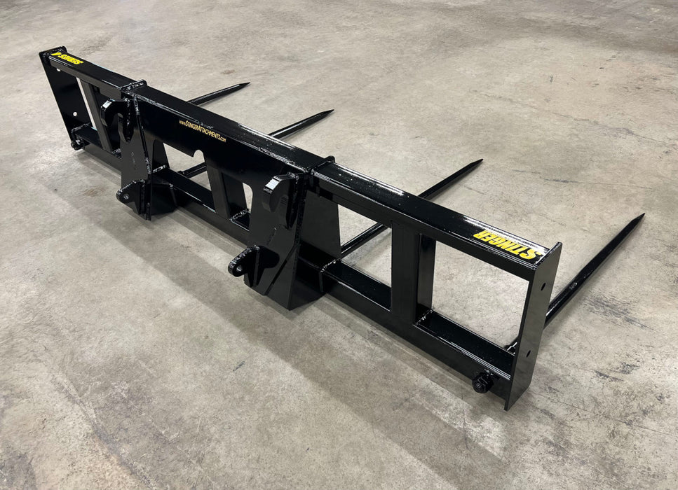 Stinger Attachments Bale Spear – Series 4  Double Large Round Bale Mover (BS4)