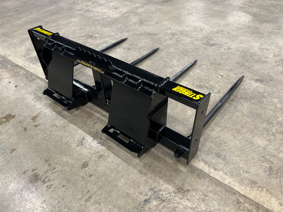 Stinger Attachments Bale Spear – Series 4  Double Large Round Bale Mover (BS4)