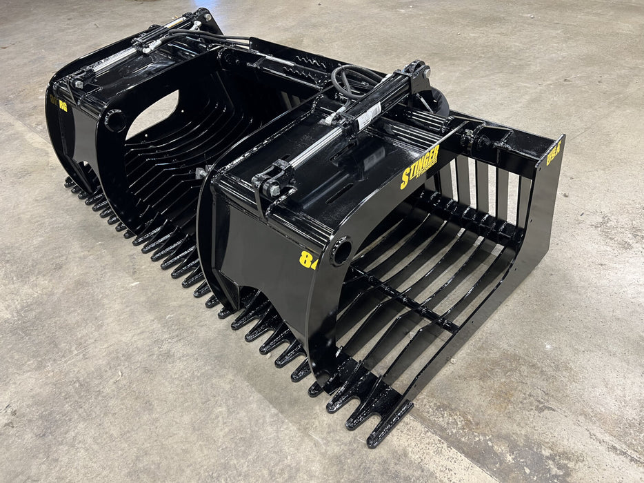 Stinger Attachments Skid Steer Grapple Bucket (RG)