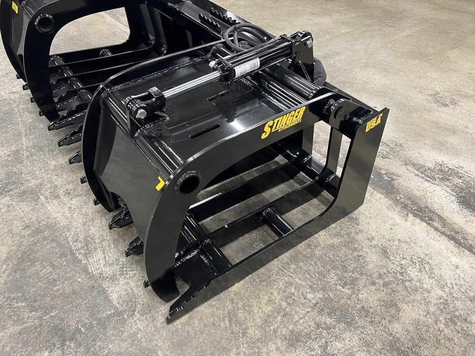 Stinger Attachments Skid Steer Heavy Duty Grapple Bucket (RTG-XD)