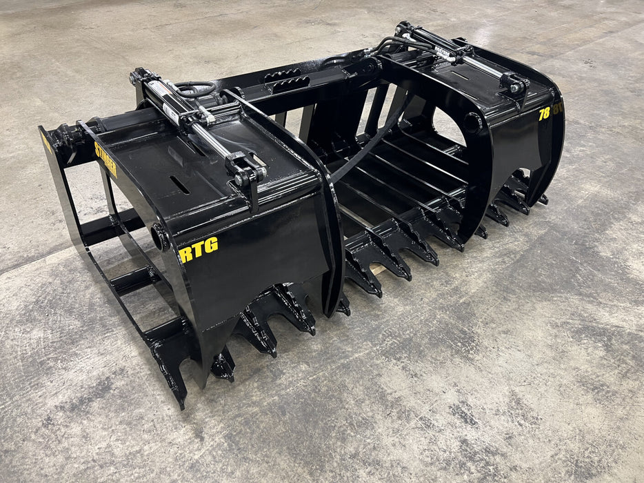 Stinger Attachments Skid Steer Heavy Duty Grapple Bucket (RTG-XD)