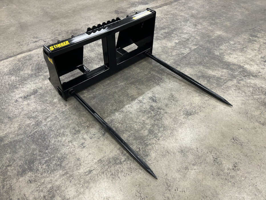 Wheel Loader Bale Spear for Round Bales - Stinger Attachments (BS2)