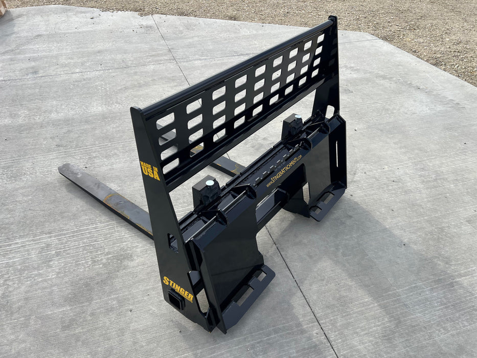 Stinger Attachments Skid Steer Pallet Forks Attachment (PFSB)