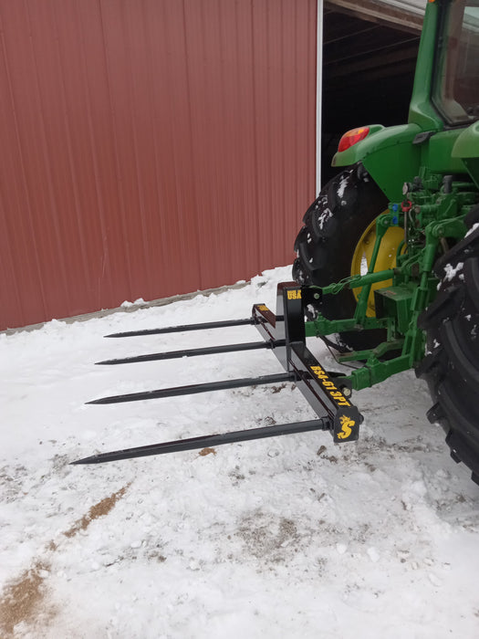 Stinger Attachments Tractor 3 Point Bale Spear – Series 4 (BS4-3PT)