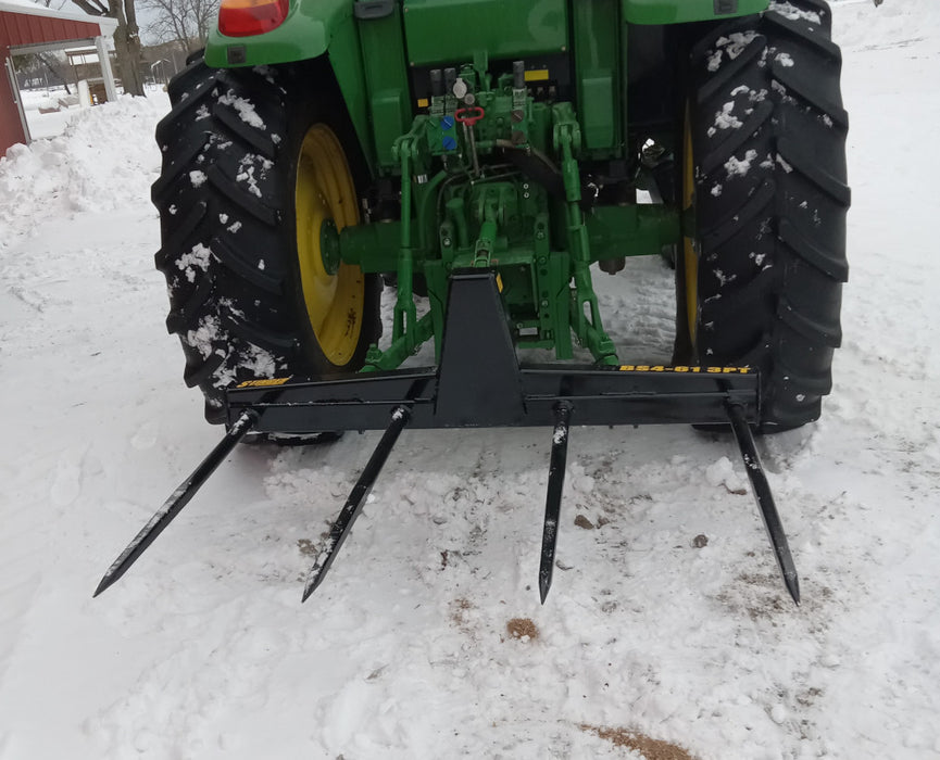 Stinger Attachments Tractor 3 Point Bale Spear – Series 4 (BS4-3PT)