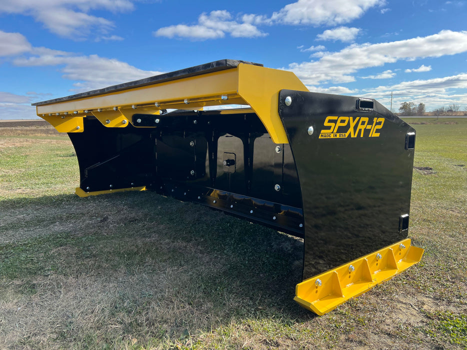 Wheel Loader Snow Pusher (42″ Rotating) - Stinger Attachments (SPXR-42)