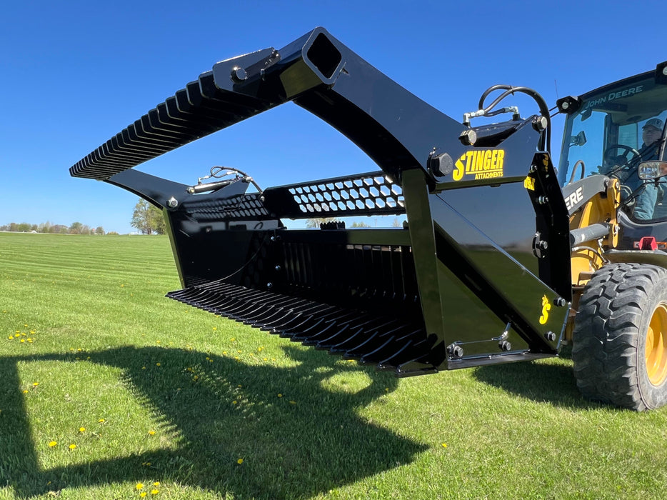 Stinger Attachments Tractor Rock Bucket & Reel Package