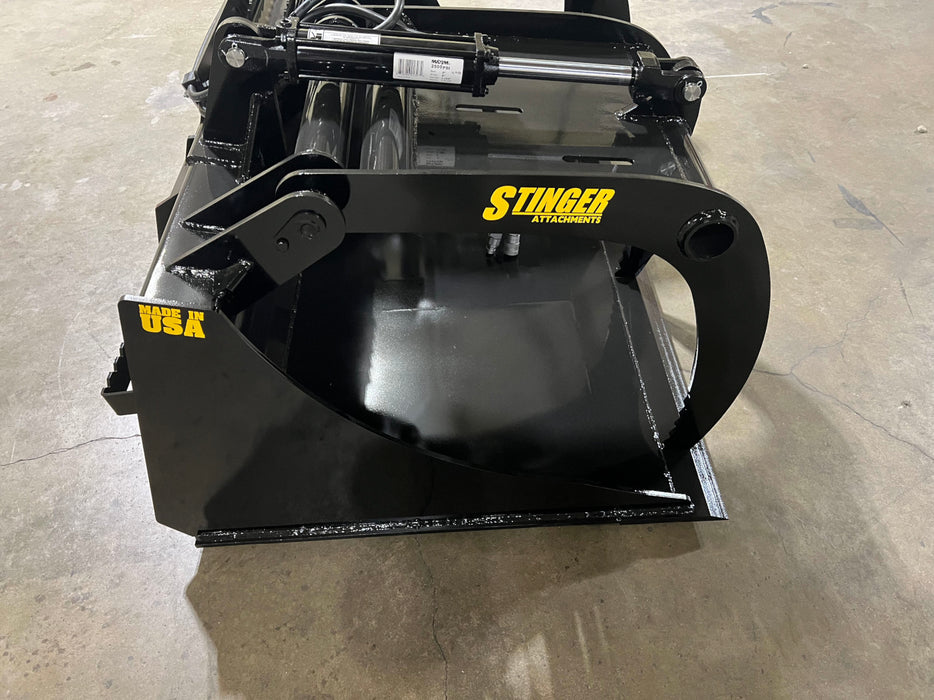 Stinger Attachments Utility Tractor Demolition Grapple Bucket (DG)