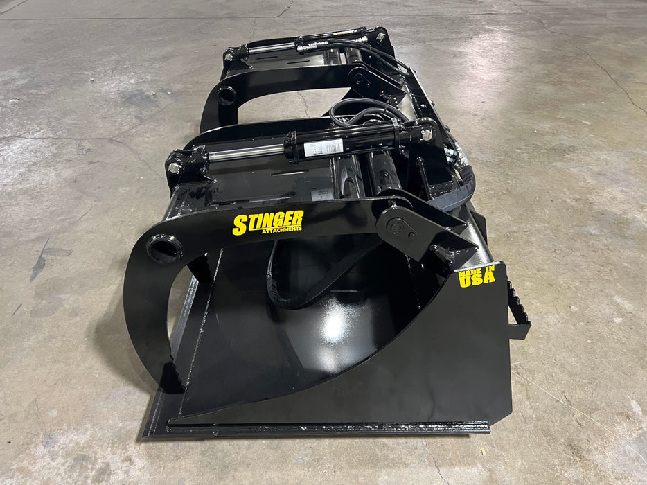 Stinger Attachments Utility Tractor Demolition Grapple Bucket (DG)