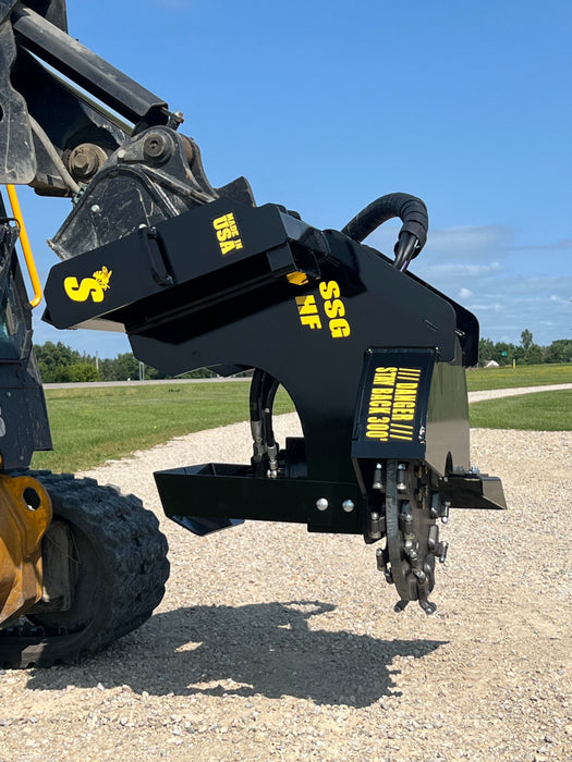 Stump Grinder Attachment for Skid Steers & CTLs - Stinger Attachments (SSG)