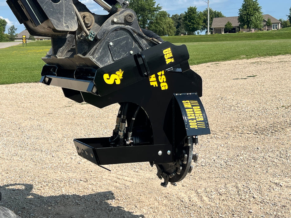 Stump Grinder Attachment for Skid Steers & CTLs - Stinger Attachments (SSG)