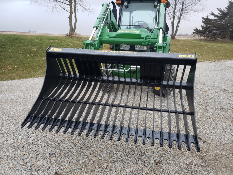 Stinger Attachments Utility Tractor Rock Bucket (RK)