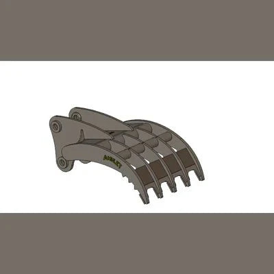 Amulet Hoemate Rake For Excavators and Backhoe Loaders