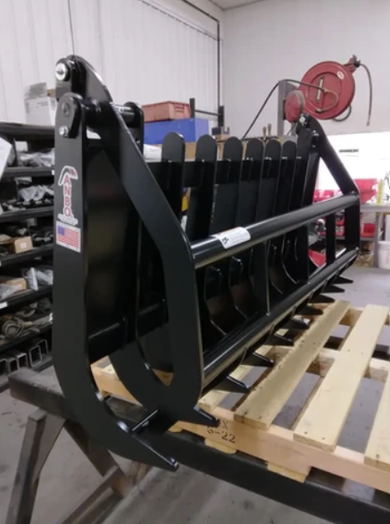 Root Rake Grapple for Skid Steers & Compact Tractors (GR60-6) - ANBO