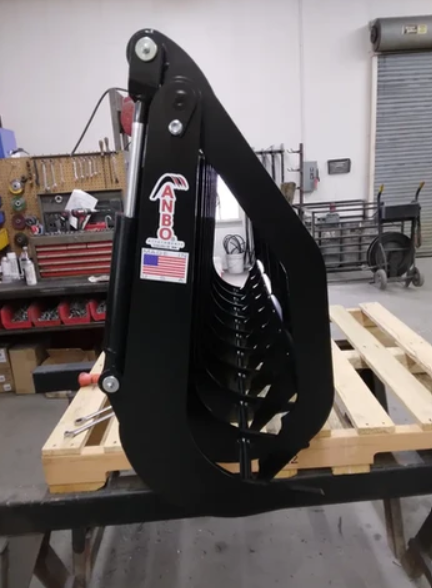 Root Rake Grapple for Skid Steers & Compact Tractors (GR60-6) - ANBO