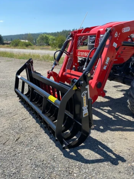 Compact Root Rake Grapple Attachment for Mini Skid Steers (GRSC-10) - ANBO