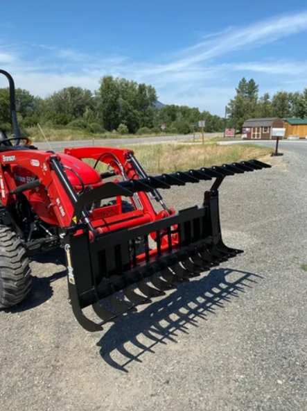 Mini Skid Grapple Rake for Sub-Compact Tractors - (GRSC-5 ) - ANBO