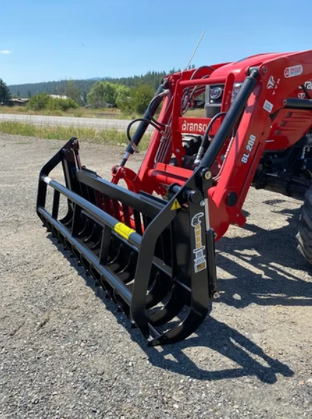 Mini Skid Grapple Rake for Sub-Compact Tractors - (GRSC-5 ) - ANBO