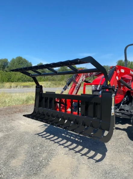 Mini Skid Grapple Rake for Sub-Compact Tractors - (GRSC-5 ) - ANBO