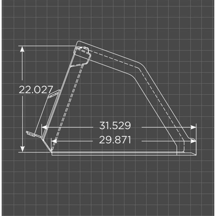 Loflin Fabrication Mini Snow & Litter Skid Steer Bucket