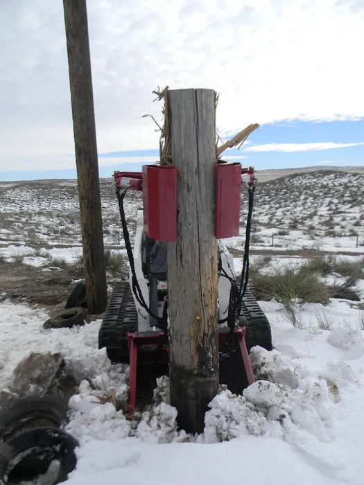 Skid Steer Hydraulic Pole Jack & Pole Puller Attachment - EZ Spot UR (Universal Quick Attach)