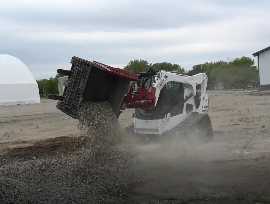 Skid Steer Hydraulic Square Pot Handler & Clamping Fork Attachment - EZ Spot UR (Universal Quick Attach)