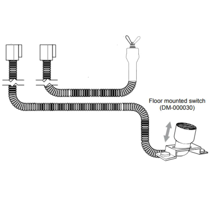 Digga 2-Speed Auger Drive Switches – Foot Pedal & Joystick Mount for Precision Control