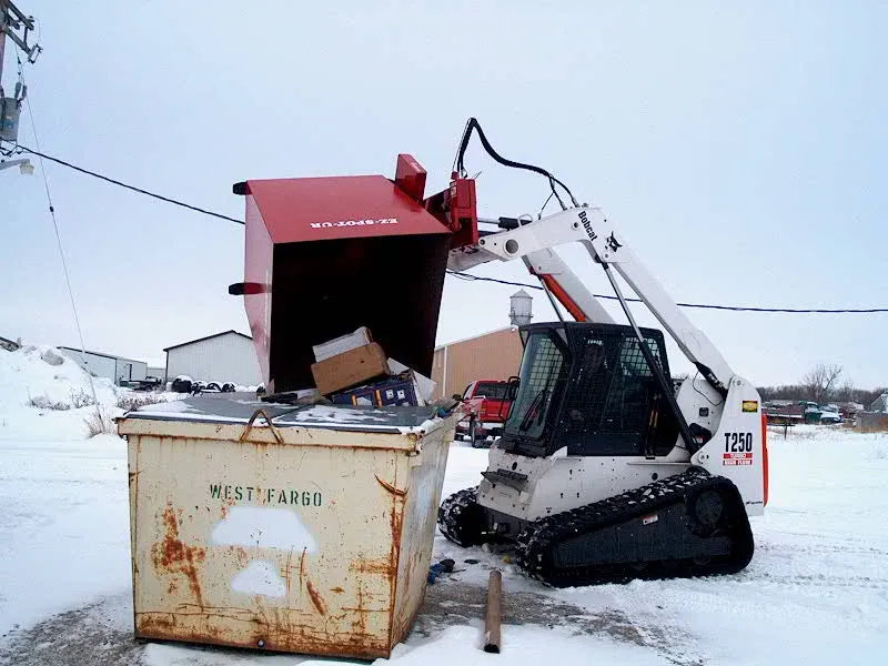 Skid Steer & Compact Track Loader Rotating Pallet Forks – EZ Spot UR