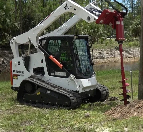 Skid Steer Hydraulic Auger Drive Attachment - EZ Spot UR (Universal Quick Attach)
