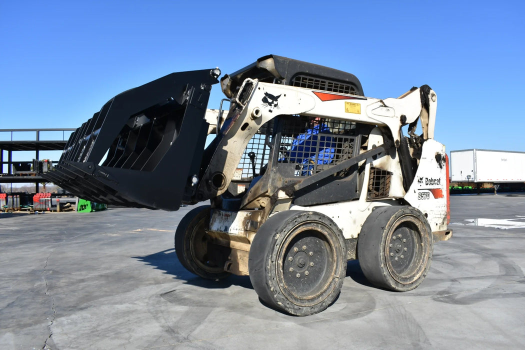 Skid Steer Vertical Root & Brush Grapple - Loflin Fabrication