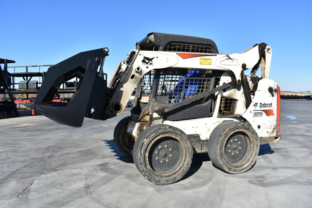Skid Steer Vertical Root & Brush Grapple - Loflin Fabrication
