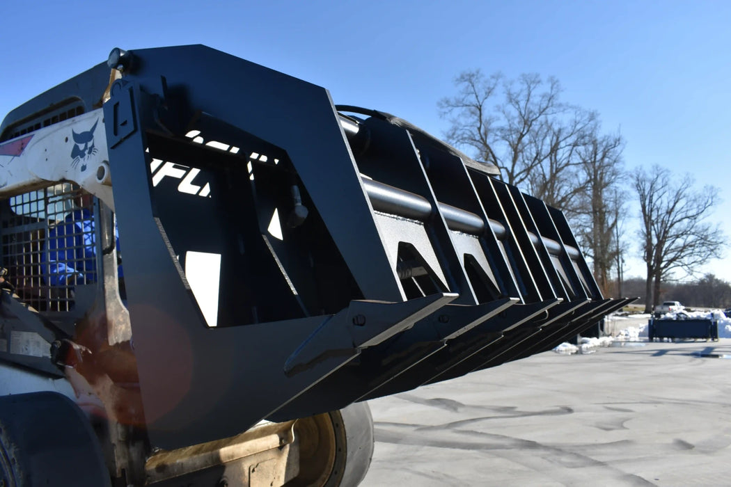 Skid Steer Vertical Root & Brush Grapple - Loflin Fabrication