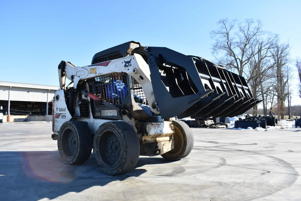 Skid Steer Vertical Root & Brush Grapple - Loflin Fabrication