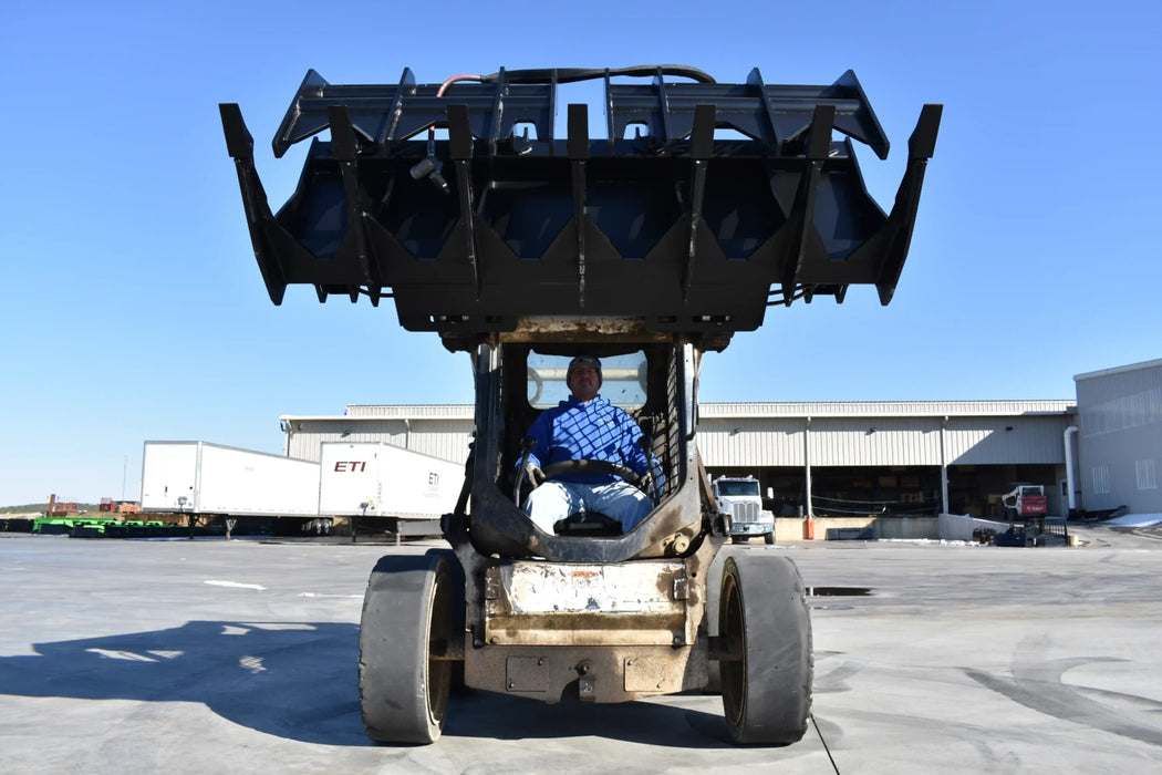 Skid Steer Vertical Root & Brush Grapple - Loflin Fabrication