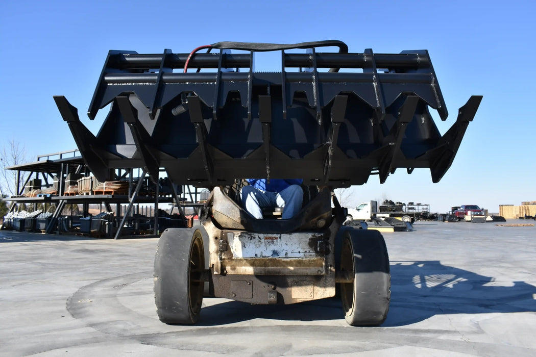 Skid Steer Vertical Root & Brush Grapple - Loflin Fabrication