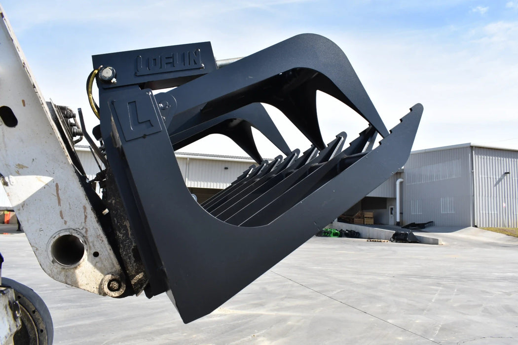Skid Steer Root & Brush Grapple (Medium Duty) - Loflin Fabrication